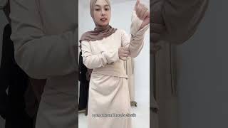 Loriya Model style Cinched Waist Dress Winter Abaya Muslim Traditional Abaya Women Long Dressabaya [upl. by Lesser]