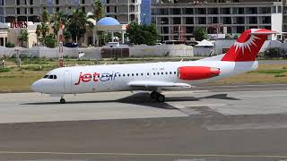 Jetair departing St Maarten [upl. by Nirrad]