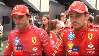 Charles Leclerc amp Carlos Sainz React to Tough P4 amp P5 Finishes  Brazil GP 2024 Sprint Race Analysis [upl. by Lynd]