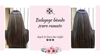 Balayage biondo scuro ramato [upl. by Weinreb]