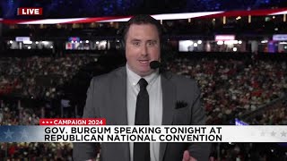 6PM Update Gov Burgum Speaking Tonight at RNC [upl. by Entirb865]