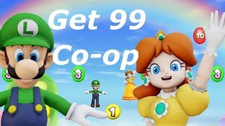 Mario Party 9 Luigi and Daisy Coop ◆Buddy Bounce 99 Points [upl. by Nehtanoj770]