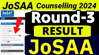 ⚠️🚨JoSAA 2024 Round3 RESULT OUT🔥 Cutoffs Low😳  JoSAA Counselling 2024  CSAB 2024  Sonu Singh [upl. by Cyna]