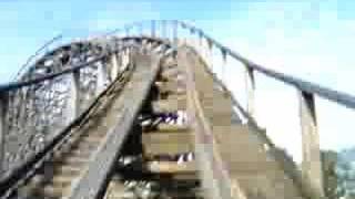 Colossos Heide Park Onride filmpje houten achtbaan [upl. by Mundt]