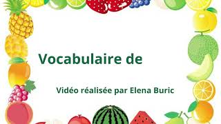 Vocabulaire des fruits [upl. by Lothair719]