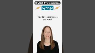 How to pronounce SYRINGE correctly englishpronunciation english learnenglish [upl. by Ecirtac]