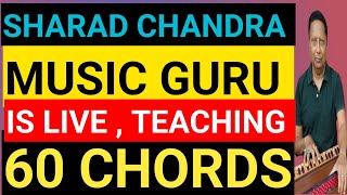 SHARAD CHANDRA MUSIC GURU IS LIVE TEACHING MINOR SEVENTH CHORDS ON HARMONIUM [upl. by Dermot584]