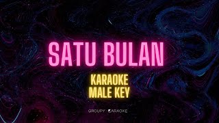 SATU BULAN  BERNADYA  AKUSTIK KARAOKE MALE KEY [upl. by Nirred740]