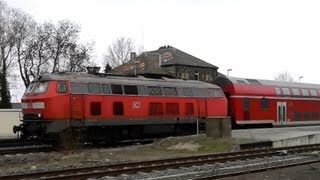 Führerstandsmitfahrt von Alzey nach Mainz Hbf  BR 218  Dosto  DB Deutsche Bundesbahn Nr 13 [upl. by Akima44]