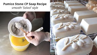 Pumice Stone Cold Process Soap Recipe smooth ‘Solvol’ style [upl. by Eiser]