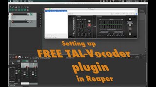 Setting up FREE TALVocoder plugin in Reaper [upl. by Loats]