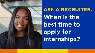 When is the best time to apply for internships at CHS [upl. by Paradies]