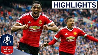 Everton 12 Manchester United  Martial Wins it For United  Emirates FA Cup 201516 SemiFinal [upl. by Lani]