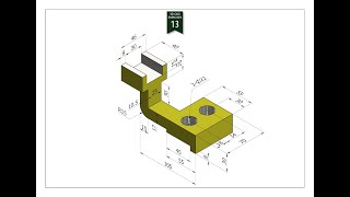 133D CAD EXERCISES SOLIDWORKS [upl. by Pachston308]