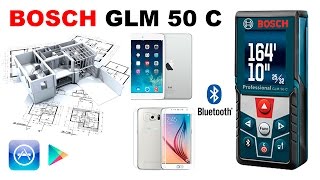 Онлайн замер строительного объекта c дальномером Bosch GLM 50 C [upl. by Sucramat]