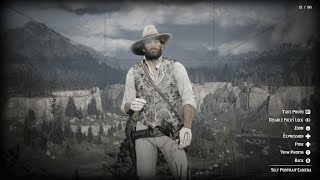 RDR2  ALL WHITE OUTFIT [upl. by Eustasius]