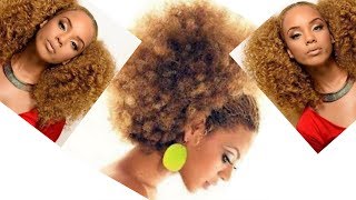 COMMENT FABRIQUER SOIMEME UN POSTICHE AFRO KINKY POUR DES CHIGNONS ET AUTRES COIFFURES [upl. by Silvana]