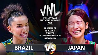 Brazil vs Japan  Womens VNL 2024 [upl. by Scheider]