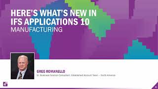 IFS Apps 10 Whats New in Manufacturing Planning 2 of 2 [upl. by Husha]