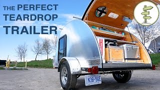 HandBuilt Teardrop Camper Trailer with Solar Power amp Running Water  Perfect Mini RV [upl. by Fortunio]