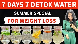 7 Detox Water For Fast Weight Loss In Summer  Drinks To Lose Belly Fat amp Cleanse  Fat to Fab [upl. by Areikahs]