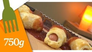 Recette Feuilletés aux saucisses façon doigts de sorcière  750g [upl. by Earle646]