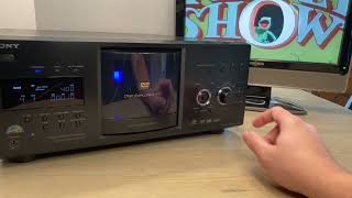 Sony Disc Explorer 400 Disc DVDCD MEGA Changer  DVPCX985V  Demo Video [upl. by Depoliti624]