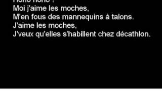 Moi jaime les moches lyrics [upl. by Hanschen840]