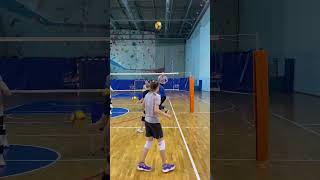 Volleyball 3 Meter Defence Drill 💣🔥volleyball shorts training defence drill training sport [upl. by Obie]