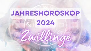 Jahreshoroskop 2024 für das Sternzeichen Zwillinge [upl. by Retsevlis]