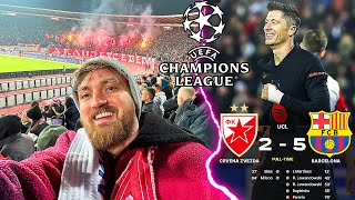 Roter Stern Belgrad vs FC Barcelona  UCL Stadionvlog 🚀  DAS NÄCHSTE SCHÜTZENFEST 😍  ViscaBarca [upl. by Norihs]