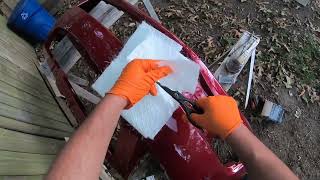 Fiberglass and resin repair kit demonstration [upl. by Olwen]