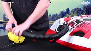 How To Inflate amp Deflate Your Tube with a Boston Valve  Airhead Watersports [upl. by Haldas]