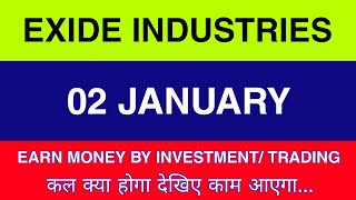 2 January Exide Industries Share  Exide Industries Share latest news Exide Industries Share news [upl. by Lsiel975]