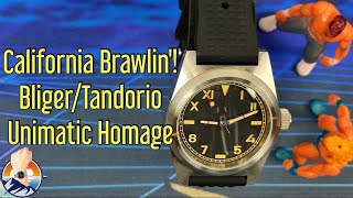 California Brawlin Tandorio quotUnimaticquot Homage Review watchreview watches [upl. by Nesnah]