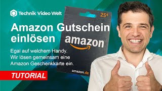 Amazon Gutschein einlösen Handy 📱 Anleitung 2022 [upl. by Naillij243]