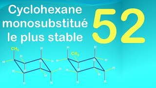 52cyclohexane monosustitué le plus stable [upl. by Kreiner]