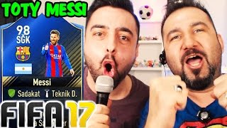 TOTY MESSI EFSANE MAÇ  FIFA 17 FUT DRAFT [upl. by Llenrag]