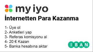 My iyo da İnternetten Para Kazanma 2020 Türkçe [upl. by Gallard]