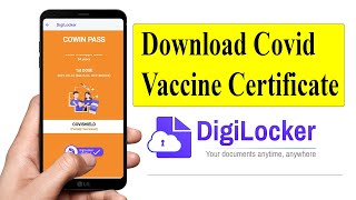 Download Covid Vaccine Certificate  In DigiLocker shorts [upl. by Aisor]