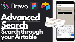 Advanced Search in your Bravo Studio App using Airtable [upl. by Thorr]