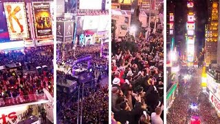 New Years Eve Times Square Celebrations amp Aftermath EarthCam Live [upl. by Akihsal]