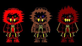 UNDERTALE AUS HorrorFellFellHeroes Time Trio  The Trio of Hellish Cannibal Killer [upl. by Jegger]