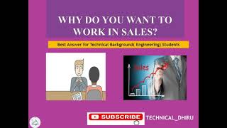 Why Do You Want To Work In Sales  Byjus Interview Question 6 [upl. by Pietro]