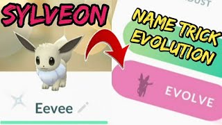 How to get Sylveon in Pokémon Go  Name trick shorts [upl. by Asim473]