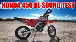 Honda CRF 450 RL Sound With Stock Exhaust VS Graves Full Titanium [upl. by Watkin47]