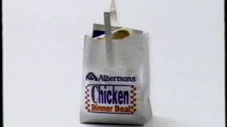 1995 Albertsons quotChicken Dinner Dealquot TV Commercial [upl. by Imeka]