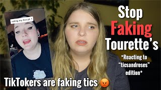 Girl with Real Tourettes Reacts to Tiktoker Faking Tourettes  TicsandRoses Edition [upl. by Asiat328]