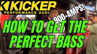 HOW TO GET PERFECT 900AMP BASS SOUND SYSTEM GET THE FACTS WITH KICKER AUDIO [upl. by Arabrab]