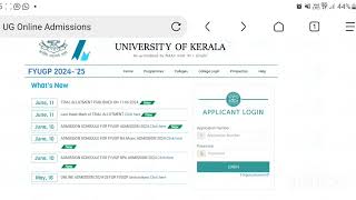 Kerala university first allotment 2024 Kerala university first allotment date 2024 [upl. by Esserac]